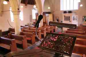St-Marys-Church-Homington-Pulpit-Microphone